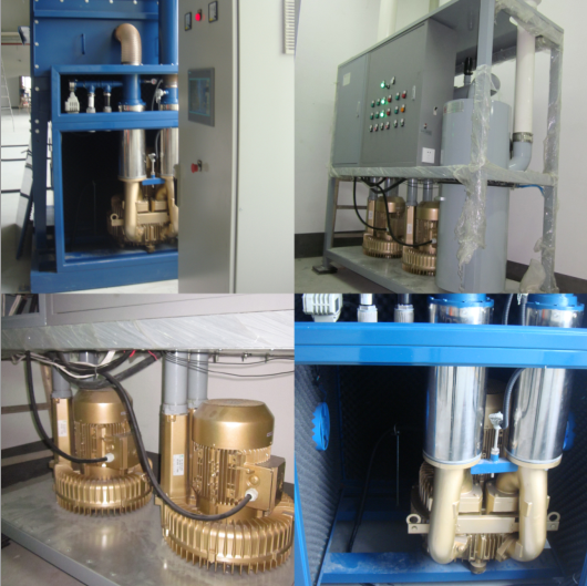 High Pressure Air Vacuum Pump For Industrial Cleaner , 2 Stage Turbo Vacuum Pump