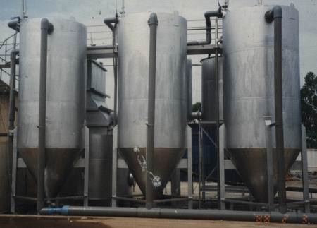 Traitement de l'eau blanc de filtre de sable, filtre de sable industriel d'eaux d'égout