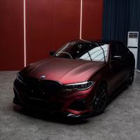 PET-PD122 PET Super Matte Restorable Romania Red 7.5mil Color Car Vinyl Film