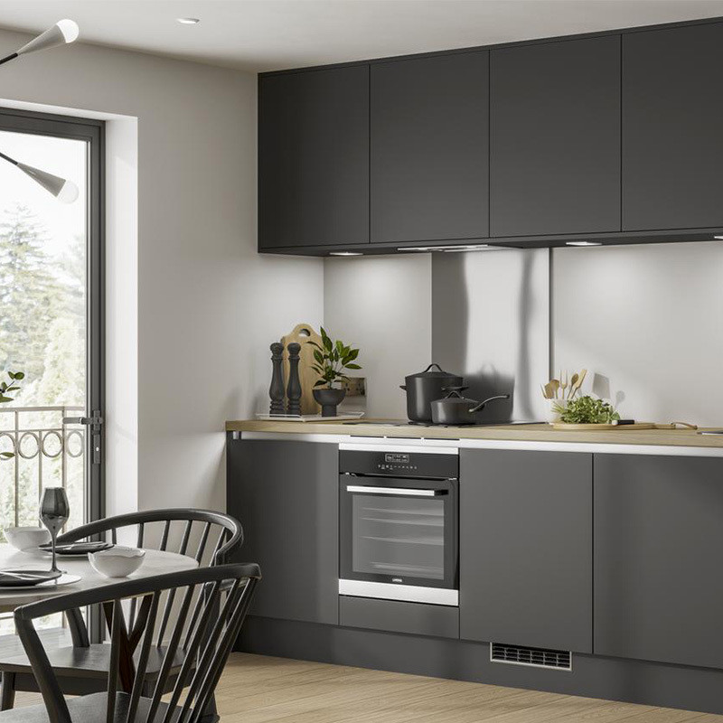 Waterproof Modern Design Matte Style Smart Kitchen Wall Cabinet with Durable Door Panel