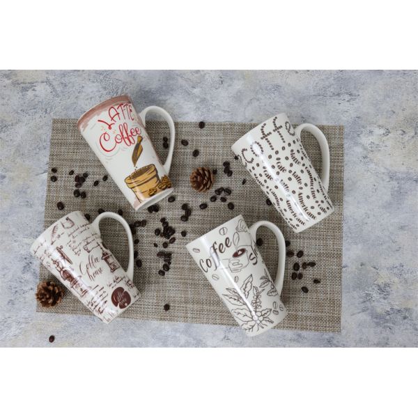 510cc coffee mug milk mug Ceramic/Porcelain for Home and Office using customized design