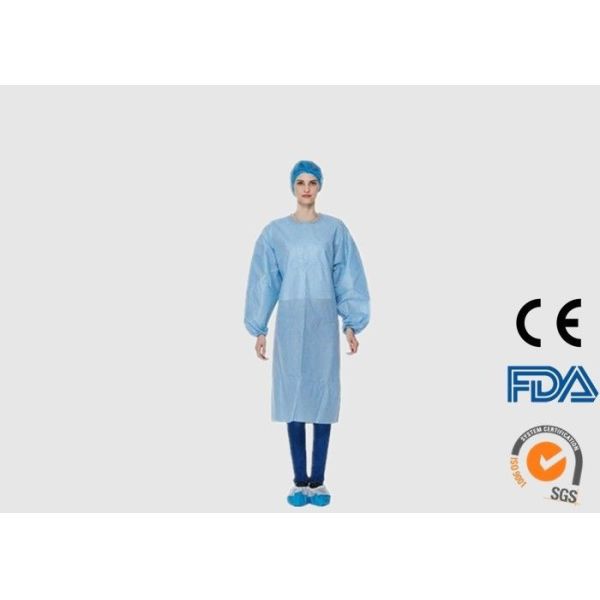 Disposable Surgical Gown Custom Size Various Color For Medical / Hospital