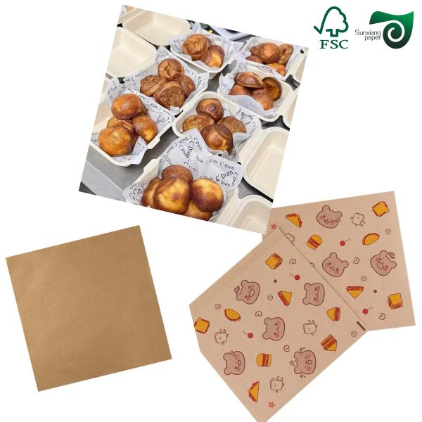 235gsm Food Grade White Wrapping Paper Board 27'' 39'' For Deep Fried Food Packaging