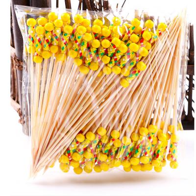 Varas de bambu descartáveis do OEM para o fruto/sushi/sanduíche