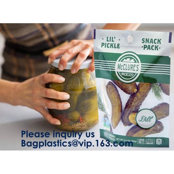Foil Zip Lock Stand Up Food Pouches Bags With Notch For Food Storage,Hologram Foil Stand Up Zipper Pouch Bag