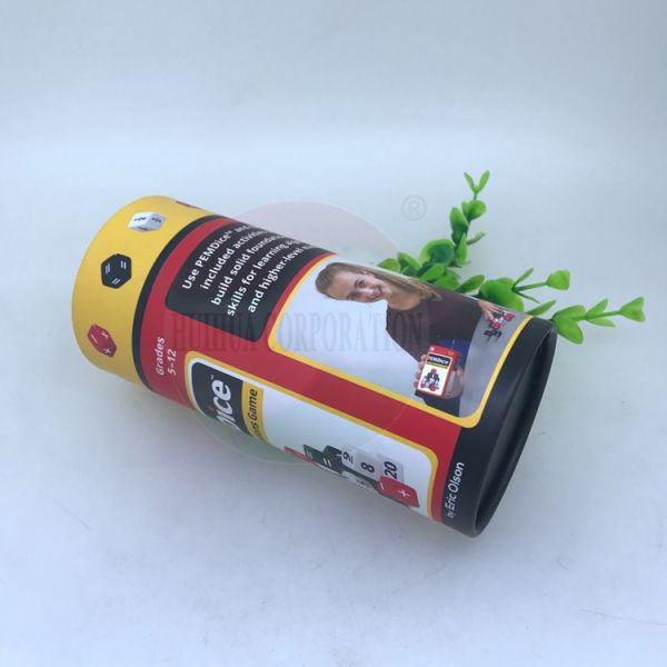 Подгонянная Recyclable трубка бумаги Kraft упаковывая для печатания штемпелевать золота головоломки