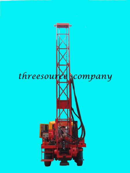Truck mounted drilling rig in desert TST-150