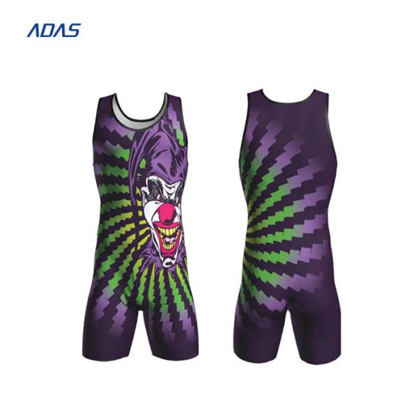 Adult Superhero Compound Wrestling Singlets leotard Sublimation For Female Men