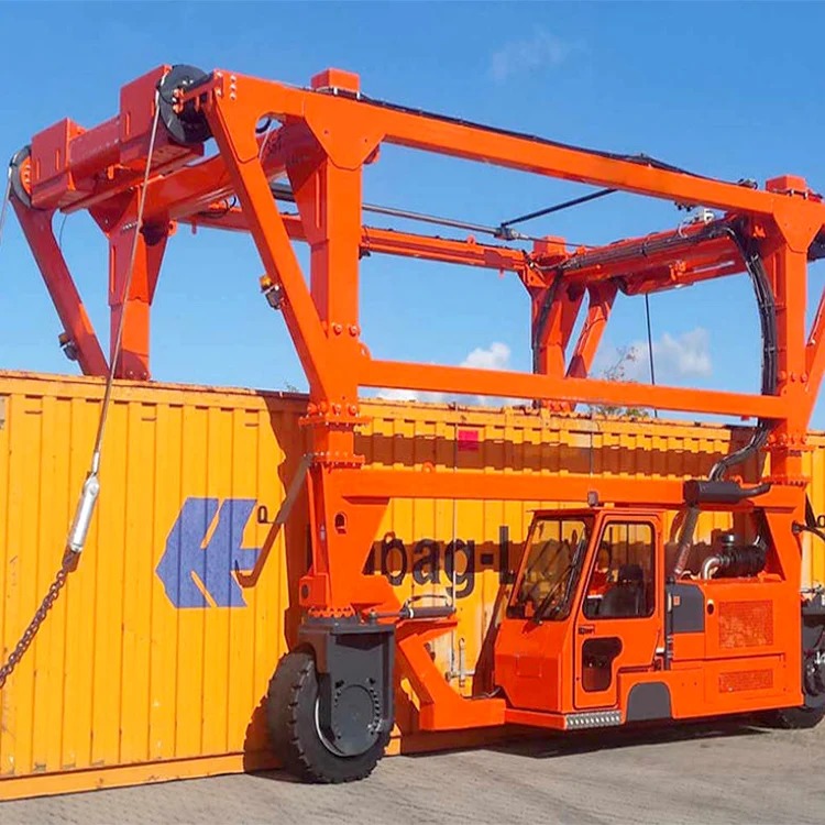 Zehua 80 Ton Straddle Carrier Price Rubber Tyre Gantry Crane 40ton