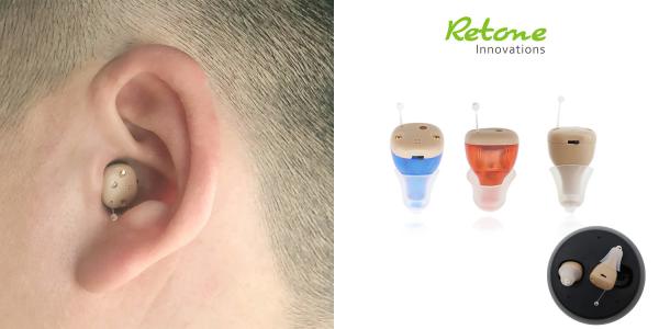 CIC Ear Device For Deaf Invisible Hearing Aids Red And Blue
