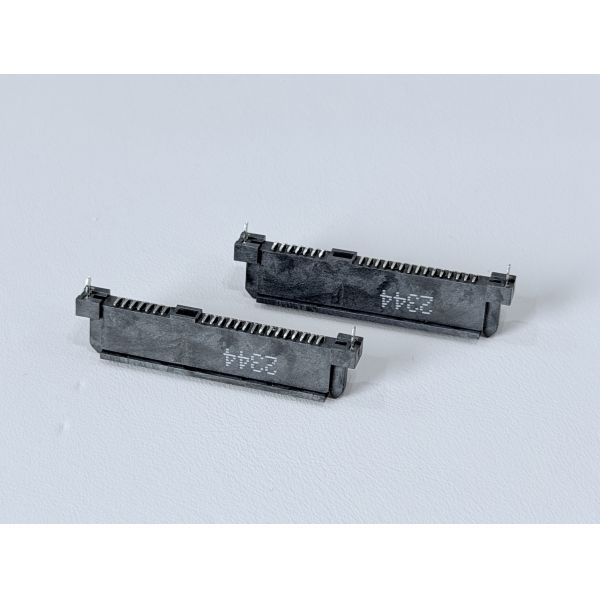 SATA 22Pin Female Board-Mount Connector | SMT Gold-Plated G/F | PCB Electronic Signal Power Connector for Server & Storage Devices