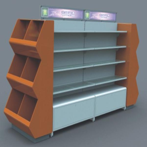 TGL Supermarket Convenience Store Display Shelves Stainless Steel Powder Coating