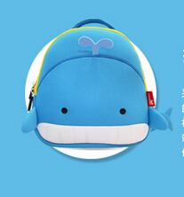 Lovely Whale Animal Toddler Backpack For Camping / Hiking Lightweight