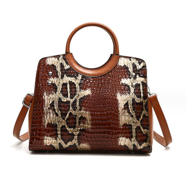 Large Capacity Women Shoulder Handbag Leopard Printed Fashionable Shoulder Bag