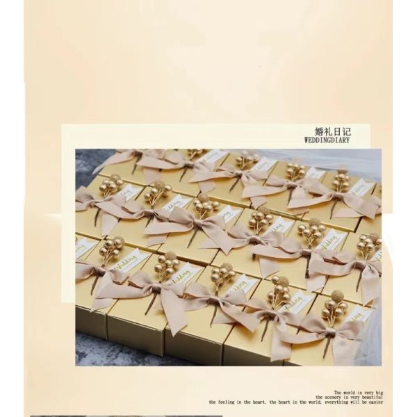 Коробки благосклонности конфеты коробки 8.66*8.66*2.56In европейского шоколада упаковывая бумажные водоустойчивые