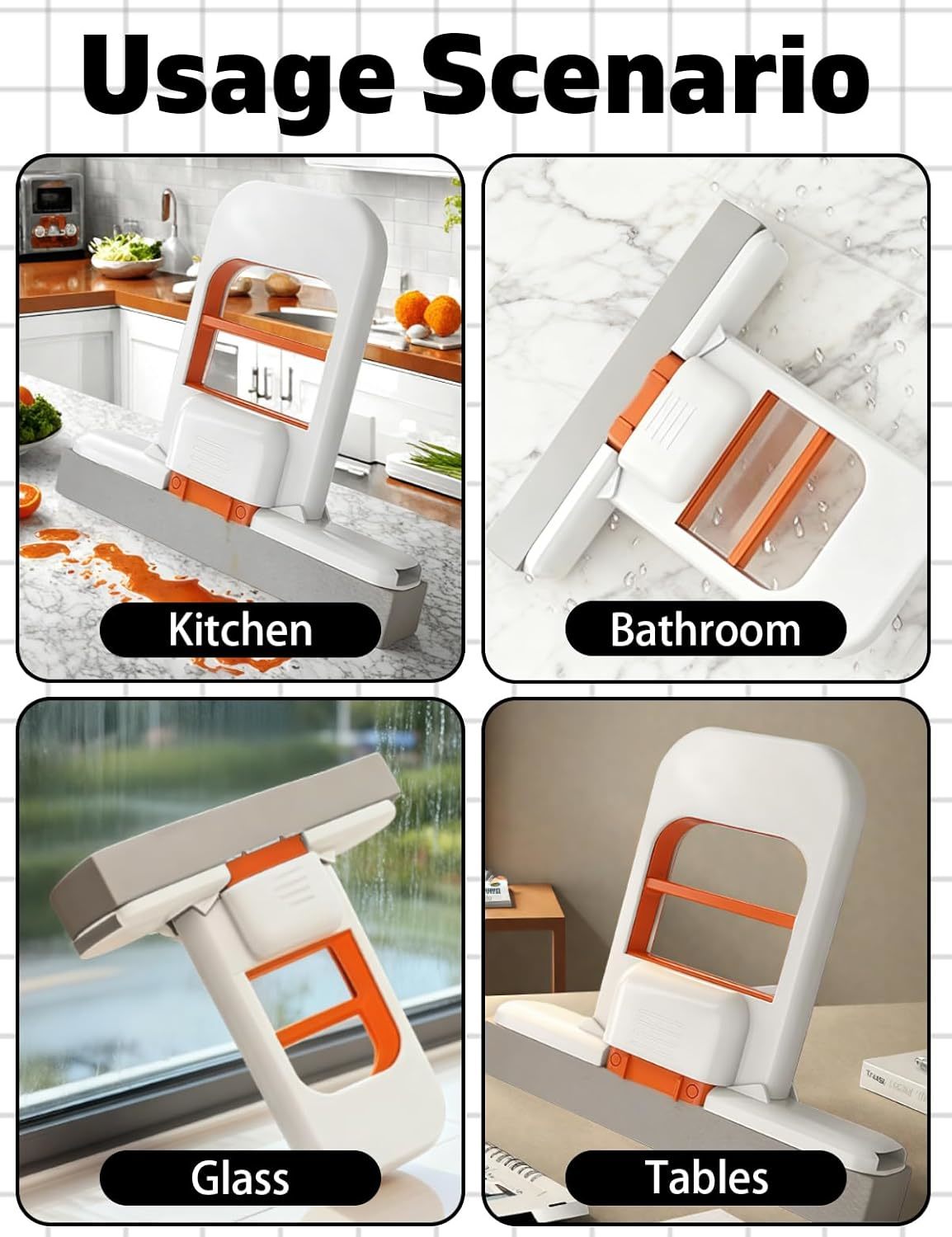 Self-Squeeze Mini Foldable Desktop Mop Wet Dry Use Cleaning System