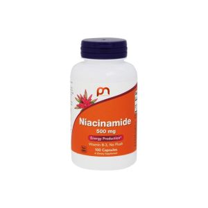 Health Glow Niacinamide 500mg Capsules | 100 Count for Energy Production & No