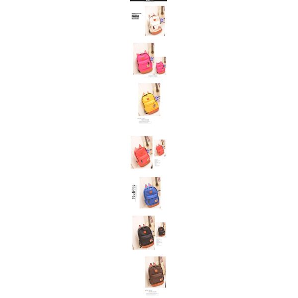 The new canvas backpack ear fashion bag for student