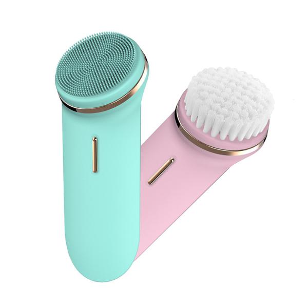 Silicone elétrico da massagem de cara de Sonic Facial Cleansing Brush EMS profundamente limpo