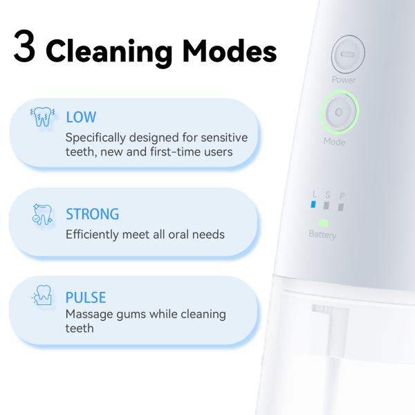 150ml Portable Water Flosser Ergonomic Rechargeable Travel Oral Irrigator