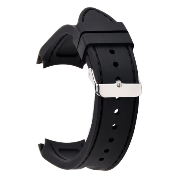 Толстые ремешки для часов силиконовой резины, стиль людей изогнули ремешки