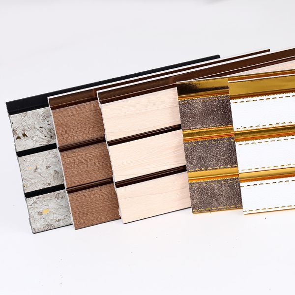 Eco-Friendly Bamboo Fiber 3d Wall Panel Interior WPC Wall Panel for Household Use