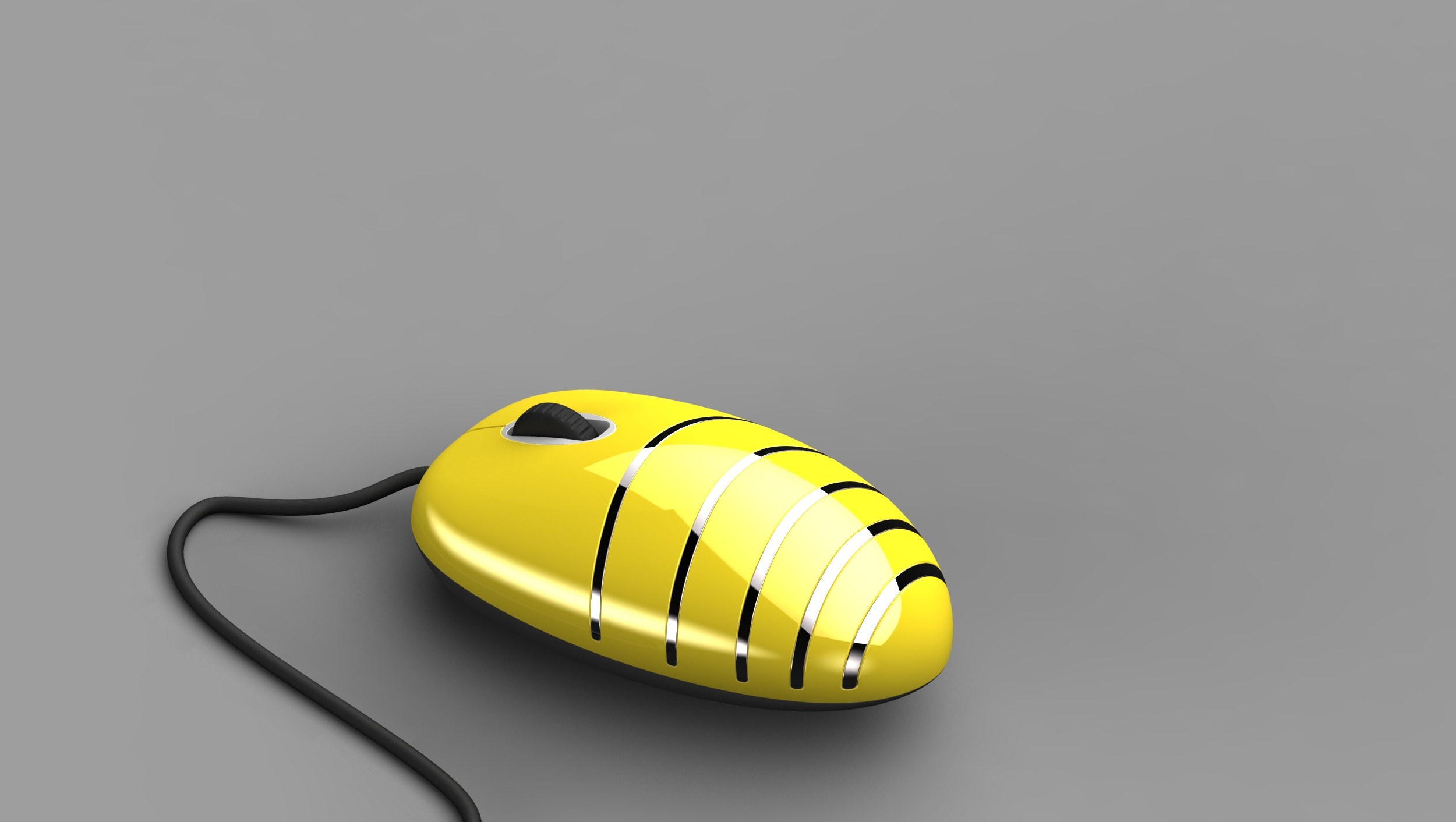 KolorFish Computer Wired Mouse Fashion Bee Design 800 DPI 1.5m Cable Optical Mouse