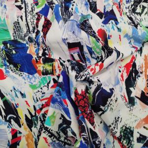 92% Nylon 8% Spandex Printed Microfiber Fabric 130gsm 150cm Waterproof