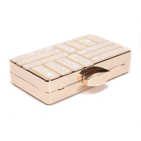 Marbling banquet bag European and American fashion dinner bag lady's handbag acrylic bag lady's clutch