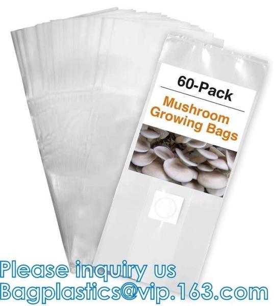 Autoclavable Mushroom Growing Bags, Mushroom Spawn Bags, Stand Up Durable Bags, Garden Supplies, Breathable