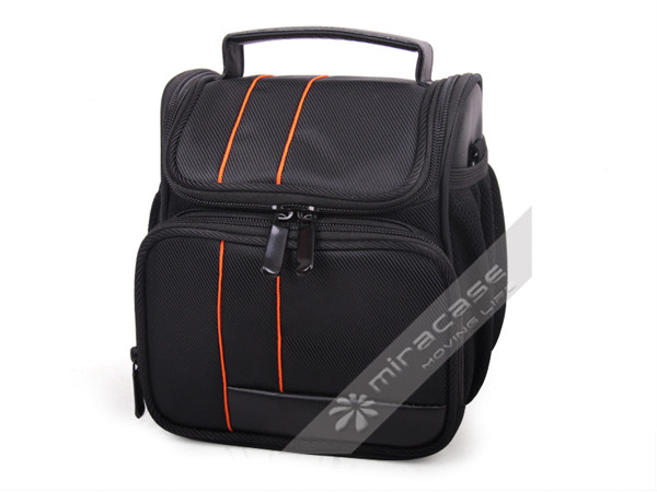 Custom  Black Functional Dobby SLR Camera Pouch with Durable Handle