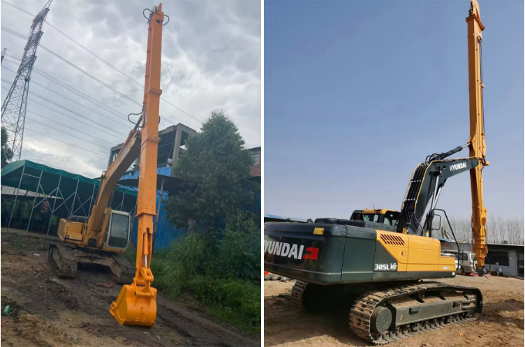 Excavator Extension Arm Telescopic Arm Extended Excavator Long Boom 12m 14m 15m 16m Two-section Telescopic Arm