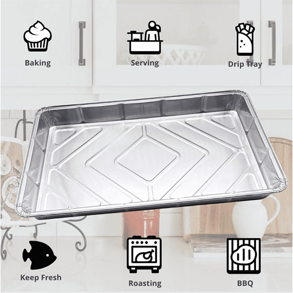 Foil Gastronorm Trays 2400ml Heavy Duty Full Large Size Aluminum Foil Tray