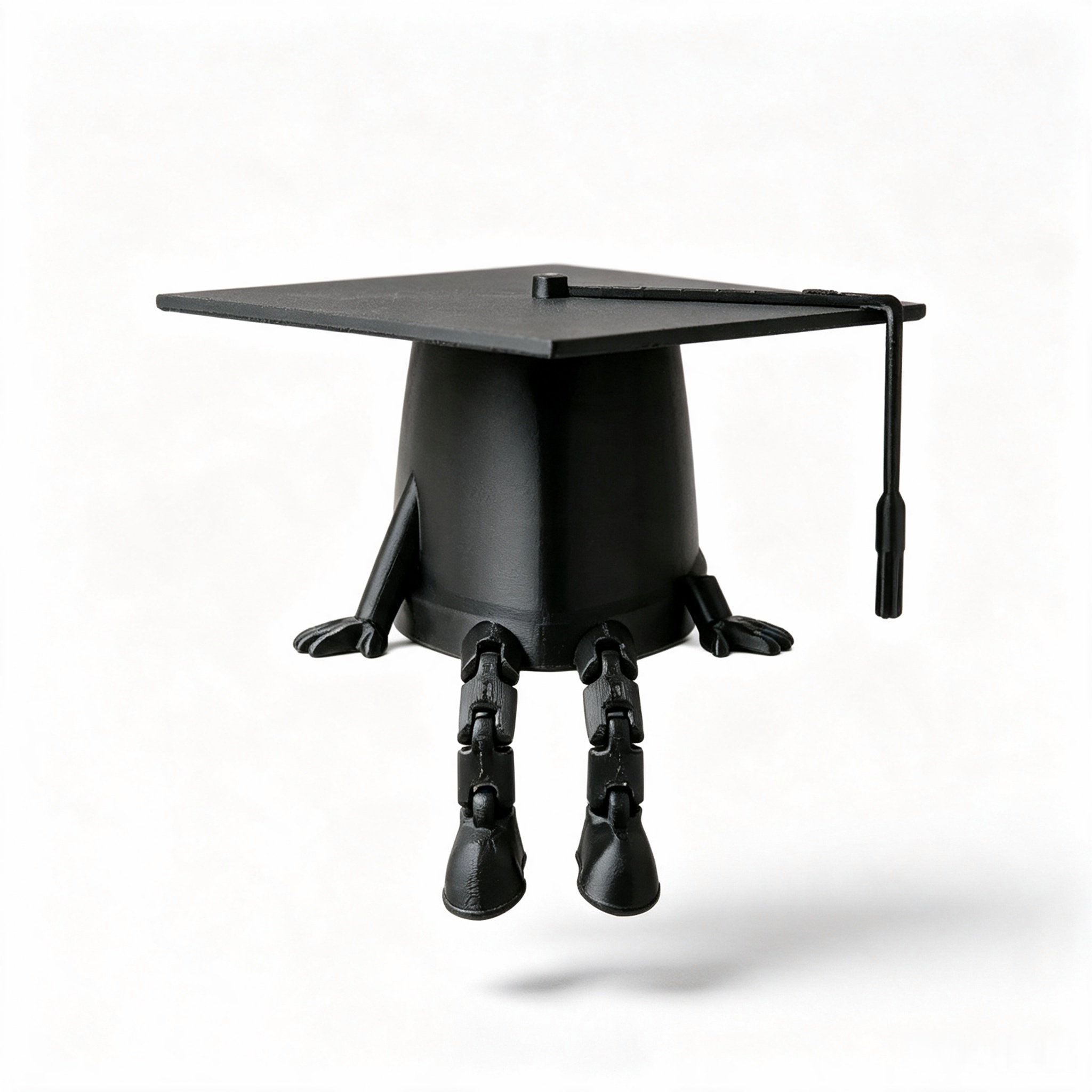 Layer 300 Microns Custom 3D Printing Movable Joint Graduation Cap Ornament