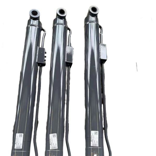 Custom Double Acting Hydraulic Cylinder With Valve Block Hard Chrome Plated Steel