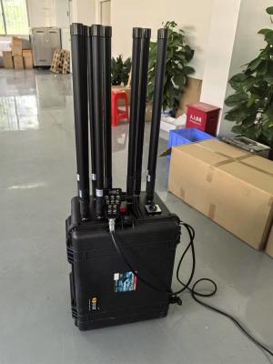 1 km banda múltipla Veículo telemóvel bomba drone VHF UHF GPS comando remoto jammer 20-6000MHz proteção VIP