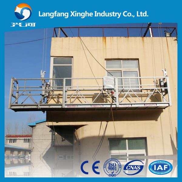 Power scaffolding platforms , Construction gondola platform , aerial electric cradle , winch window cleaning gondola