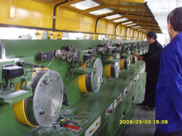 2.0mm 22 - 132 Straight Line Wire Drawing Machine Wire Drawing Plant PLC Control