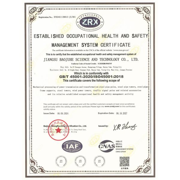 Galvanized Steel Suspension Pole Tensile Strain Angle Pole 35kv 110kv 220kv