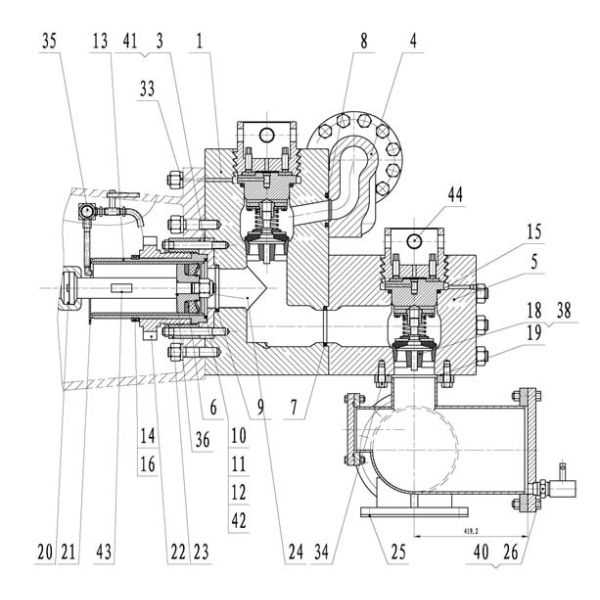Bomco F1600HL Drilling Mud Pump 7500PSI Module Dishcarge & Suction