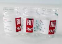 la fiole en verre pharmaceutique de fiole marque le matériel qui respecte l'environnement lisse