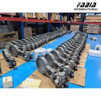 Pneumatic On Off Hot Exhaust Gas Butterfly Valve High Temperature 500C Stainless Steel