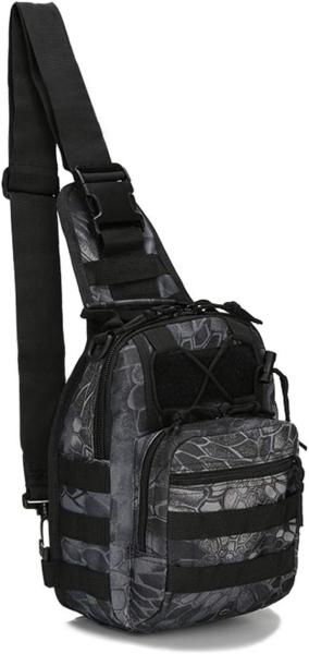 Tactical Shoulder Sling Bag Small Outdoor Chest Pack For Men Traveling, Trekking, Camping, Rover Sling Daypack