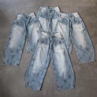 Jeans de pierna ancha con fit de fit personalizada