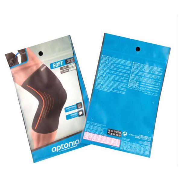 Custom logo aluminium foil packaging bags with Zipper for Underwear