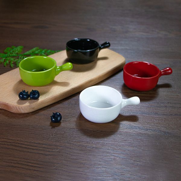 Red Black Ceramic Taste Dish Tableware Accessories Dishwasher Safe