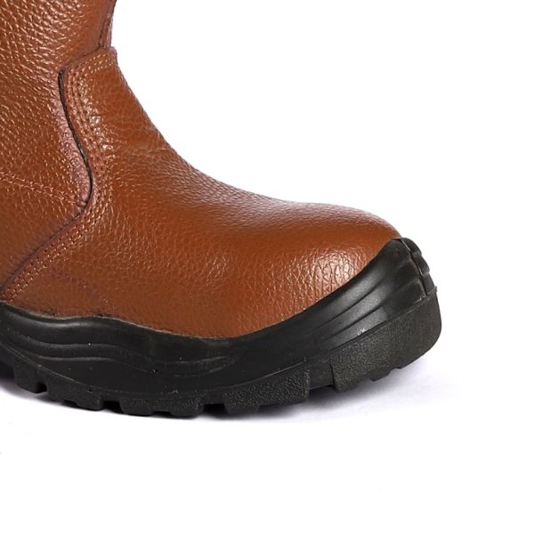 Коричневые высокорежущие рабочие ботинки тяжелая работа долговечная мужская обувь безопасности ЕС 36-47