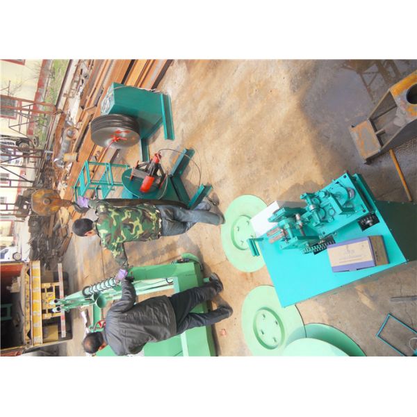 Single Tape Razor Blade Wire Making Machine , Fully Automatic Barbed Wire Machine