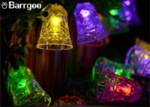 6M Solar Powered 30 Led Bell Fairy String Lights For Indoor Outdoor Xmas Party Decoration