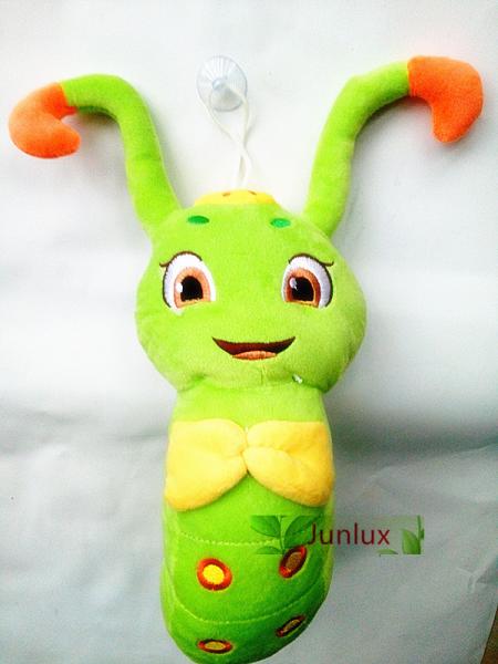 Plush Caterpillar Stuffed Toy Insect Green Toy Holiday Gift Present 35cm Hanging Toy Present PP Cotton INSIDE Present
